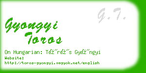 gyongyi toros business card